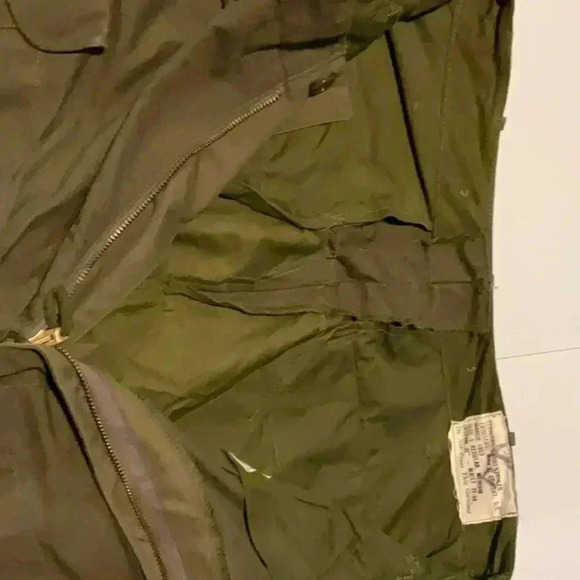 Peerless Vintage Combat  Military Trousers March 1963 Army Green Size 5 - Picture 9 of 9